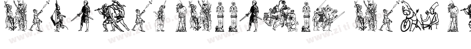 Ancient warriors and weapons TFB字体转换